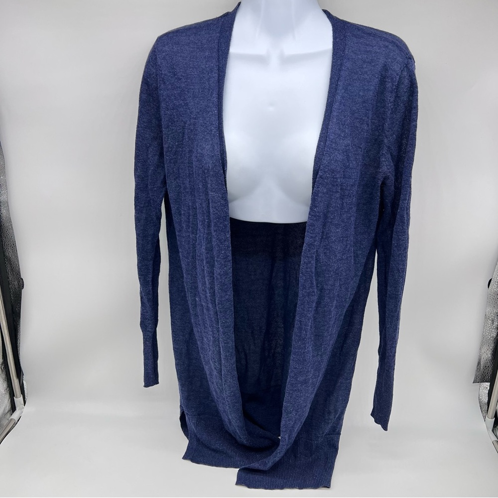 Halogen Navy Open Front Cardigan